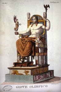Jüpiter (Zeus) - gravür by Unknown artist