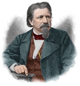 Karl Ferdinand Gutzkow (1811-1878), Alman yazar, oyun yazarı ve gazeteci. by Unknown artist