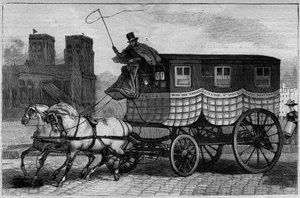 19. yüzyılda Les Omnibus de Paris: İskoç - 1892 gravür by Unknown artist