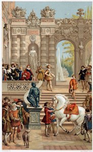 Louis XIII mahkemede, 13 yaşında - “” 17. yüzyılda - Kurumlar: kullanımlar ve kostümler, Fransa 1590-1700”” Paul Lacroix by Unknown artist
