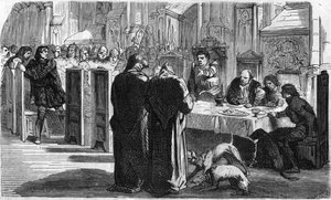 Louis de la Tremoille ve tutsakları Saint-Aubin-du-Cornier Savaşı
