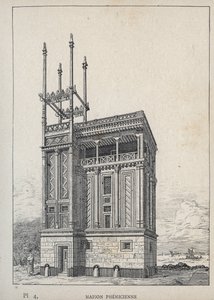 Maison Phenicienne - (Fenike Evi, Evrensel Sergi, Paris by Unknown artist