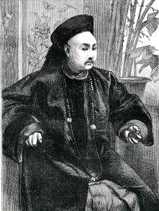Mandarin Tchung Hao (Chung How), Gravür 1868 by Unknown artist