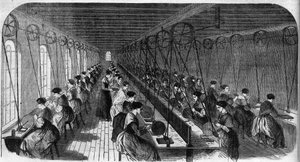 Çimento kalem imalatı: Birmingham fabrikasında bir matbaadaki işçiler “” Le Journal Illustrous” da by Unknown artist