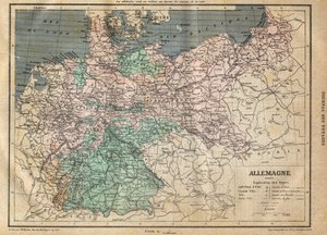 1891 Almanya Haritası - 1891 Almanya Haritası - by Unknown artist