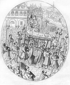 15. yüzyılda kuyumcular şirketinin yürüyüşü. by Unknown artist