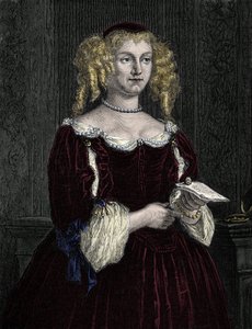Marie de Rabutin-Chantal (Rabutin Chantal), Madame de Sevigne (1626-1696) olarak bilinen Sevigne Markisi. İlk yazarlarımız tarafından “Dünyanın Kraliçeleri”nde 1862 gravürü. J. G. D. ARMENGAUD başkanlığında yayınlanan kitap. by Unknown artist