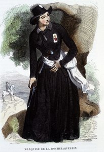 Marquise de La Rochejaquelein (veya La Rochejacquelein) (1772 - 1857) (göğüste Vendéens