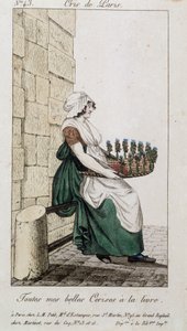 Kiraz tüccarı - “” Cris de Paris”” deb. 19. yüzyıl by Unknown artist