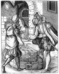Tüccarlar - "The Illiberal Arts and Mechanics..." içinde by Unknown artist