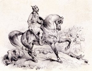 Merovée Hunları yener. by Unknown artist