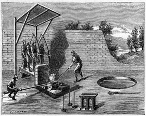 18. yüzyılda metalurji: yürüyen demirciler için çıkarılabilir ev. 8 Ağustos tarihli “” La Nature: revue des sciences et de leurs apps aux arts et a l