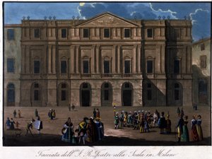 Milano, La Scala, 1810 civarı. by Unknown artist