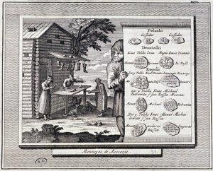 Muscovia madeni paraları ve kunduracı by Unknown artist