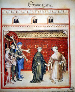 Müzisyenler ve dansçılar, -"Tacunum Sanitatis"te by Unknown artist