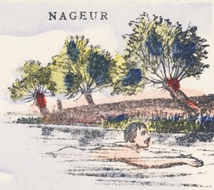 N: yüzücü by Unknown artist