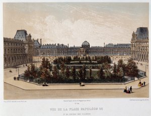 Napolyon III Meydanı ve Tuileries Sarayı by Unknown artist