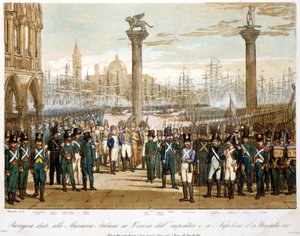 Napolyon I İtalyan donanmasının önünde 29 Kasım 1807