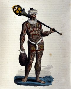 Nuku-Hiva (Markiz Adası) yerlisi. by Unknown artist