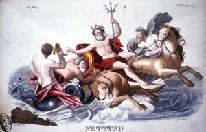 Neptün - gravür by Unknown artist