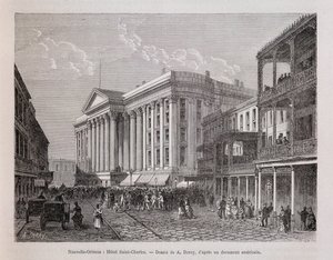 New Orleans (New Orleans): Hotel Saint-Charles (Saint Charles) - “Le tour du monde”da, 2. dönem 1876 by Unknown artist