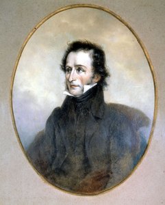 Niccolo Paganini (1782 - 1840). Suluboya. Scala Müzesi, Milano. by Unknown artist