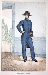 Barış Memuru (1841-1848). Renklerle gravür, illüstrasyon için, Seine polisi Louis Lepine (1846-1933) himayesinde, Alfred Rey (1864-?) ve Louis Feron (1862) tarafından yayınlanan “Barış Gücü Kolordu Tarihi”” kitabı - by Unknown artist