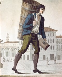 Eski ticaret: sütçü (litografi by Unknown artist