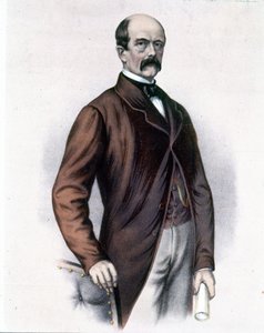 Otto, Prens von Bismarck (1815 - 1898), Alman devlet adamı. by Unknown artist