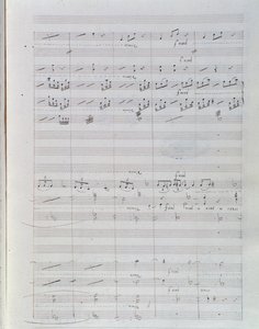 Waverley opus 1 için nota sayfası, Hector Berlioz tarafından uvertür by Unknown artist