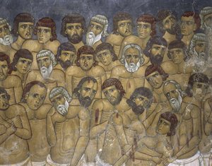 Bir grup tanığın doldurulması, Avios Nikolaos Ties Stevis, Kakopetria, Kıbrıs by Unknown artist