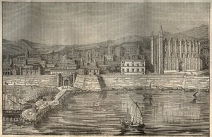 Palma de Mayorka, Mayorka (Mayorka), Balear Adaları - 1837 oyma by Unknown artist