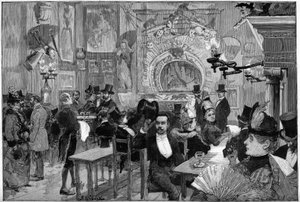 Paris 1887: “Cat Noir” kabaresindeki gölgeler tiyatrosu. by Unknown artist