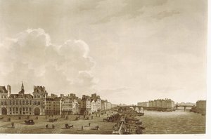 Paris. Belediye Binası ve Seine Nehri by Unknown artist