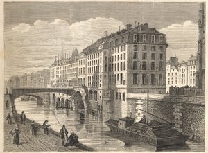 Paris Yıkımları: Hotel Dieu by Unknown artist