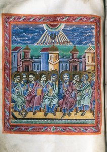 Petecost, el yazmasından by Unknown artist