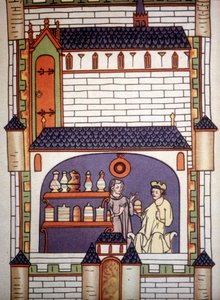 13. yüzyılda bir manastırda eczane - Ruggero di Salerno