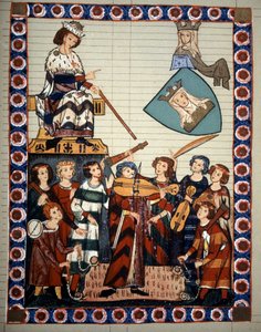 Usta Heinrich Frauenlob tarafından Troubadours Şiiri. by Unknown artist