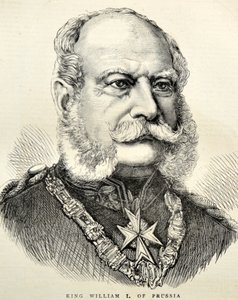 Portre Almanya / Prusya 1870 Wilhelm I (gravür) by Unknown artist