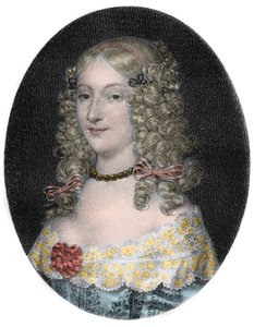 Anne-Genevieve de Bourbon-Conde portresi (1619-79) Longueville Düşesi - Anne Genevieve de Bourbon Conde portresi (Anne-Genevieve de Bourbon-Conde), Longueville Düşesi (1619-1679) 19. yüzyıl gravürü by Unknown artist