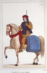 Charles VII (1403 - 1461), Fransa Kralı 1830 gravür portresi by Unknown artist