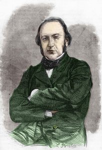 Claude Bernard (1813 - 1878), Fransız fizyolog portresi. by Unknown artist
