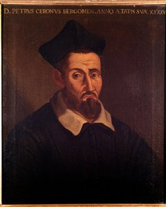Domenico Pietro Ceron, İtalyan müzik teorisyeni, şarkıcı ve rahip portresi (resim by Unknown artist