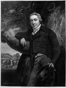 Edward Jenner (1749-1823), İngiliz doktor ve doğa bilimci, çiçek aşısının mucidi portresi. Bir dönem gravüründen. 30 Mart tarihli “” La Nature: revue des sciences et de leurs apps aux arts et a l