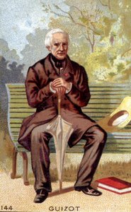 François Guizot (1787 - 1874), Fransız politikacı ve tarihçi portresi. by Unknown artist