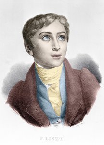 Franz Liszt (1811-1886), Macar besteci ve piyanist portresi. by Unknown artist
