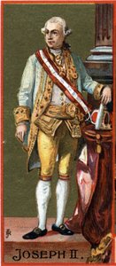 Joseph II (1741-1790), Avusturya Arşidükü, Kutsal İmparatorluğun İmparatoru (seçilmiş, taç değil) (1765-1790) portresi. by Unknown artist