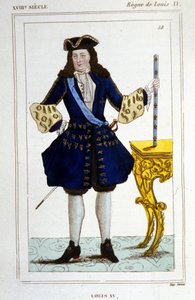 Kral Louis XV (1710 - 1774) portresi. by Unknown artist
