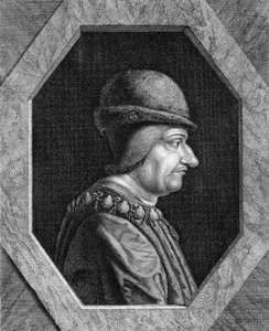 Fransa Kralı Louis XI (1423 - 1483) portresi. by Unknown artist