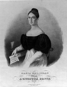 Malibran (1808-1836) şarkıcısı olarak adlandırılan Maria Garcia
